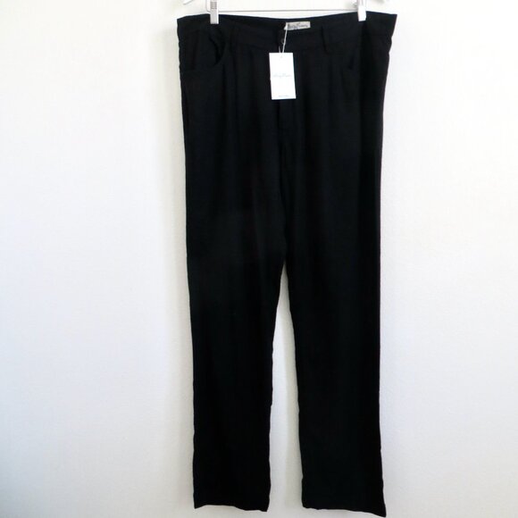 NEW! Kenny Flowers The Mykonos Linen Vacation Pants Black SZ XL, XXL - Picture 6 of 10